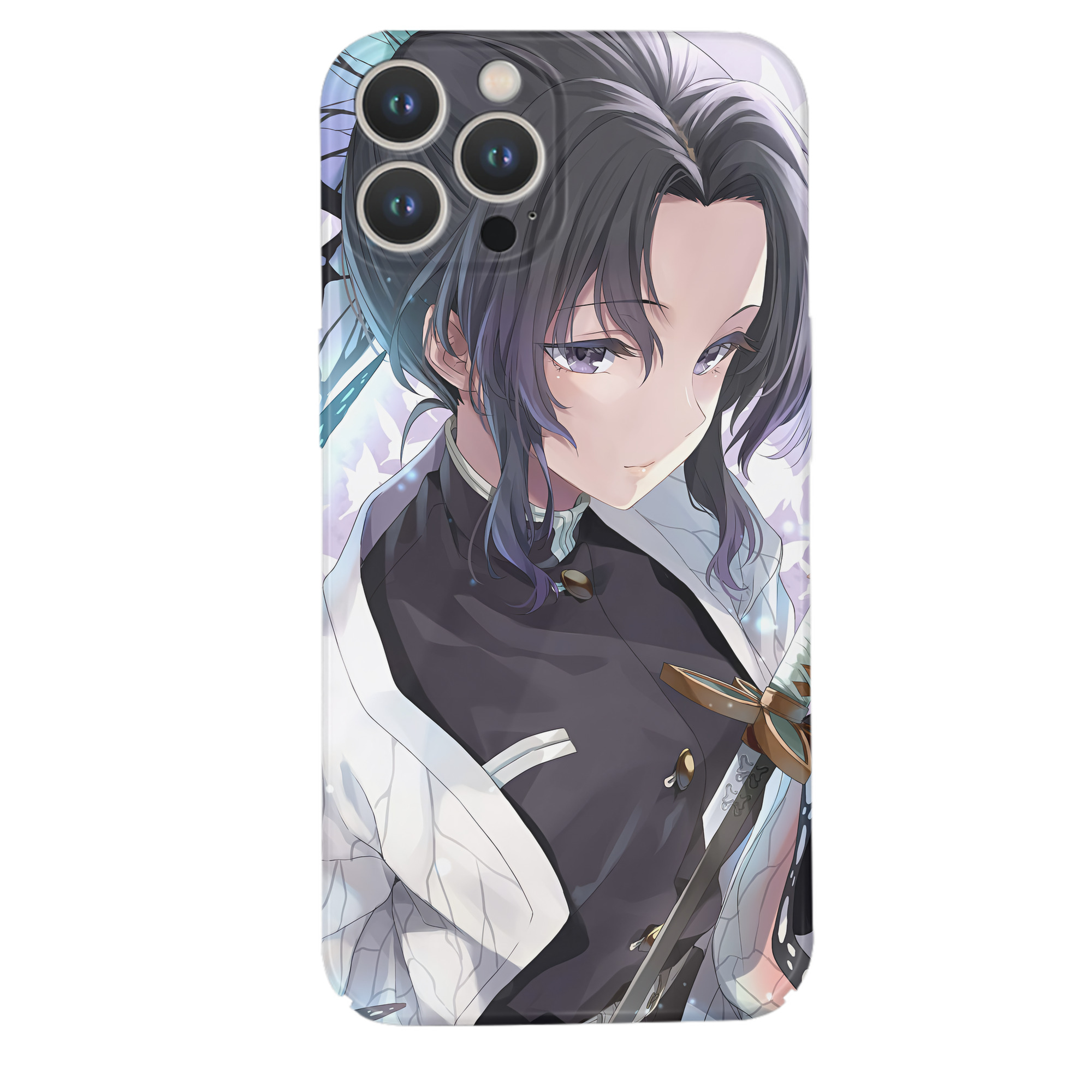 （画像用） 鬼滅の刃（きめつのやいば）蟲柱-胡蝶 しのぶ／こちょう しのぶ Kochou Shinobu 【iPhone 14シリーズ対応】ハードケース